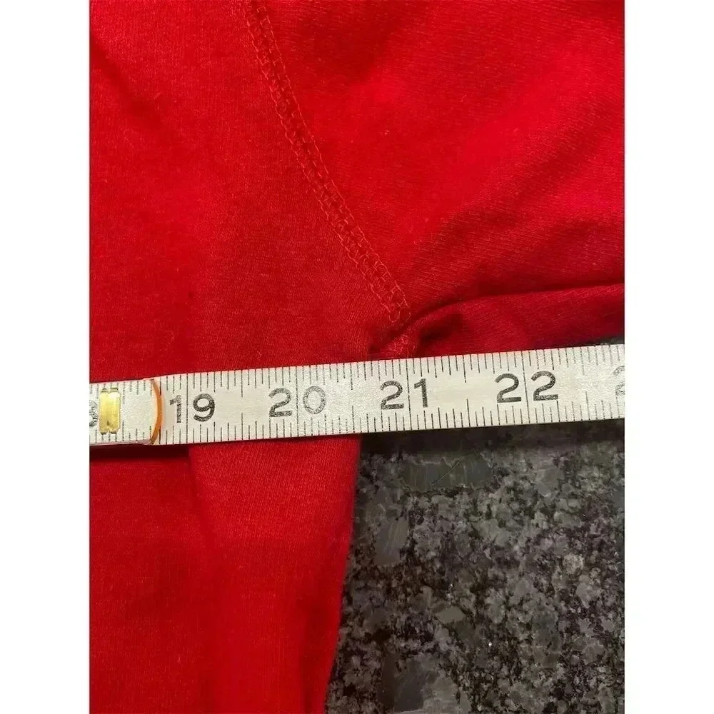 Holiday Faire Unisex Red Christmas Sweatshirt Size M Long Sleeve - Picture 3 of 3